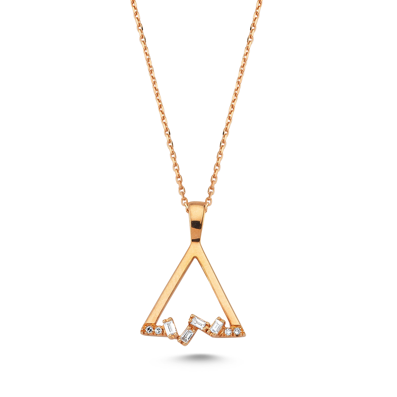 TRIANGLE DIAMOND NECKLACE – CRUSH FINE JEWELRY